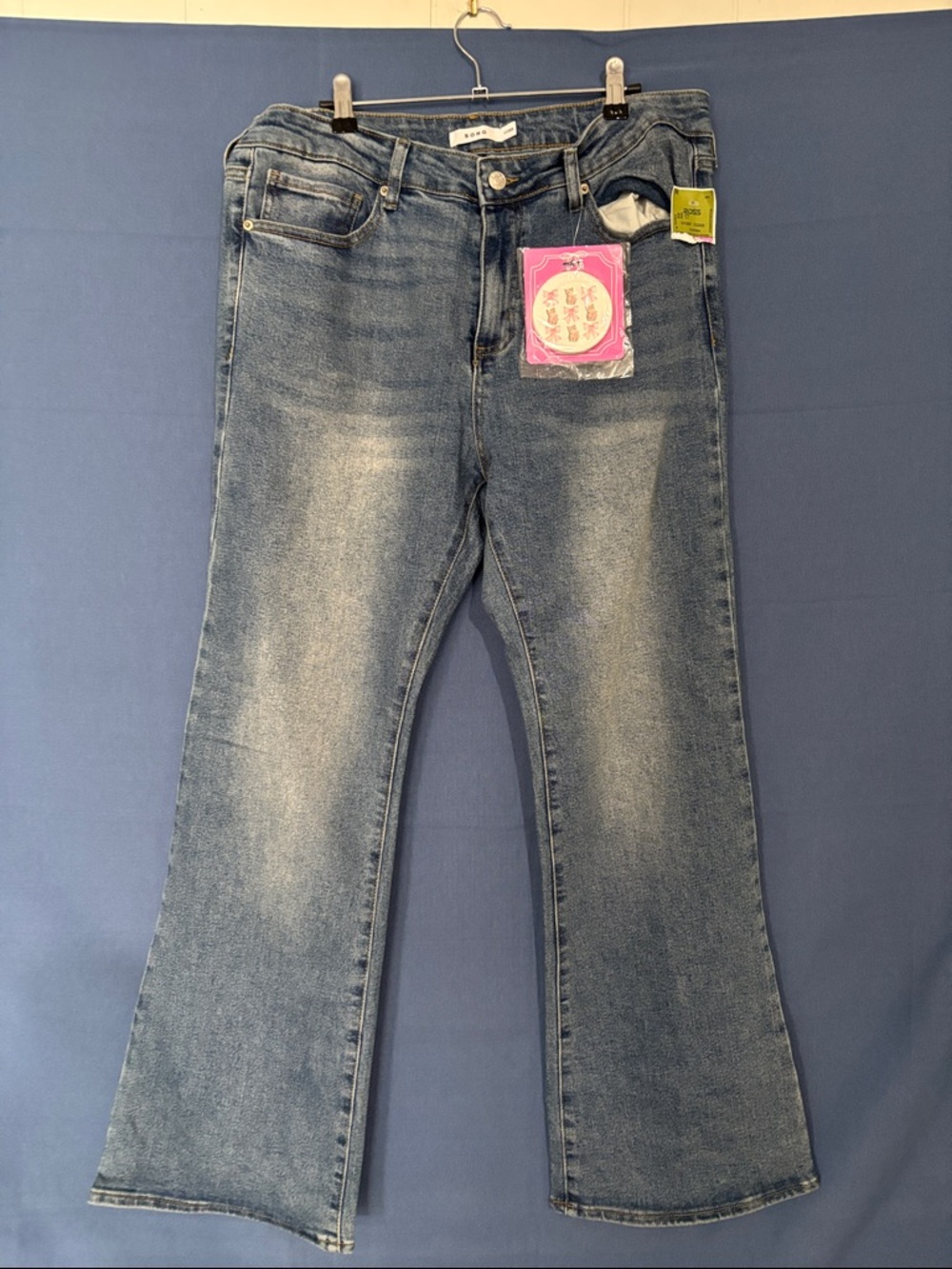Y2K Light Blue Flare Jeans - Unbranded